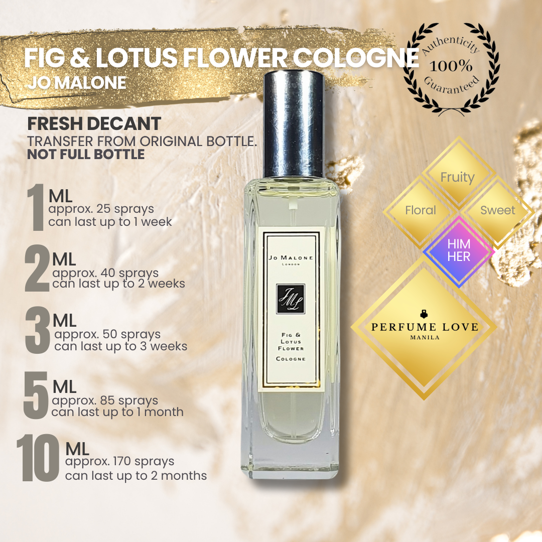 PERFUME DECANT Jo Malone Fig & Lotus Flower Cologne – Perfume Love