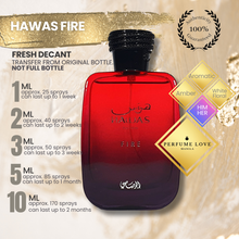 Load image into Gallery viewer, PERFUME DECANT Rasasi Hawas Fire for Him Eau de Parfum