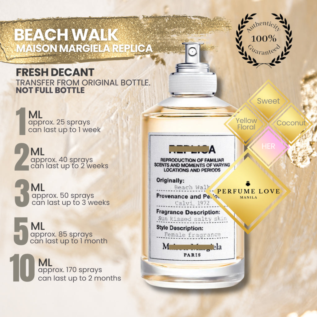 PERFUME DECANT Maison Margiela Replica Beach WaIk – Perfume Love