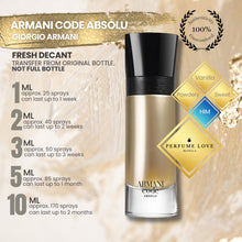 Load image into Gallery viewer, PERFUME DECANT Giorgio Armani Absolu Parfum Pour Homme