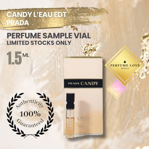 PERFUME SAMPLE VIAL 1.5ml Prada Candy L'eau