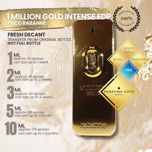 Load image into Gallery viewer, PERFUME DECANT Paco Rabanne 1 Million Gold Intense Eau de Parfum