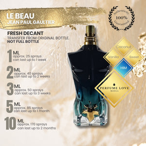 PERFUME DECANT Jean Paul Gaultier Le Beau Le Parfum