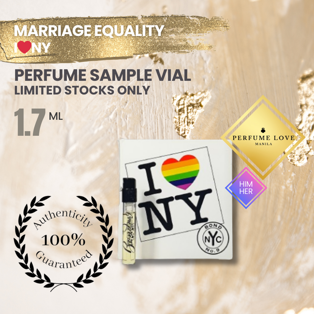 PERFUME SAMPLE VIAL 1.7ml I❤️NY Marriage Equality