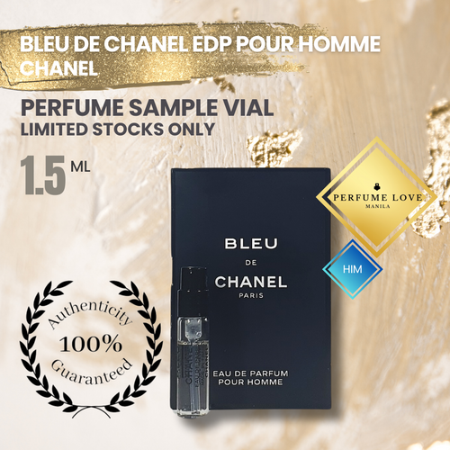 PERFUME SAMPLE VIAL 1.5ml Bleu de Chanel EDP Pour Homme