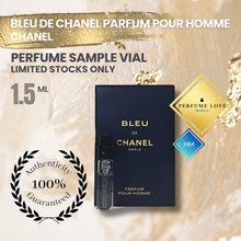 Load image into Gallery viewer, PERFUME SAMPLE VIAL 1.5ml Bleu De Chanel Parfum Pour Homme