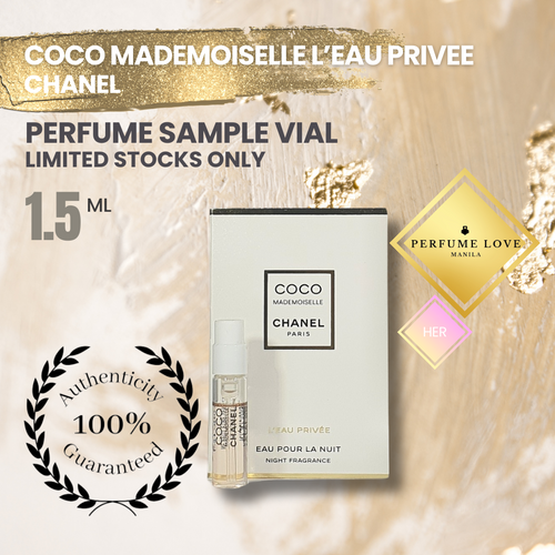 PERFUME SAMPLE VIAL 1.5ml Chanel Coco Mademoiselle L'eau Privee Eau Pour La Nuit