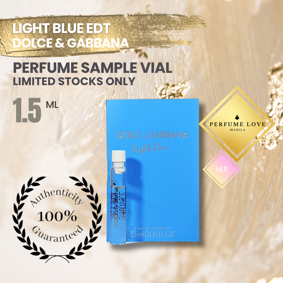 PERFUME SAMPLE VIAL1.5ml DG Light Blue EDT Perfume Discovery Hub