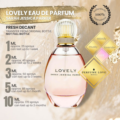 DECANT Sarah Jessica Parker Lovely edp woody, musky, lavender notes