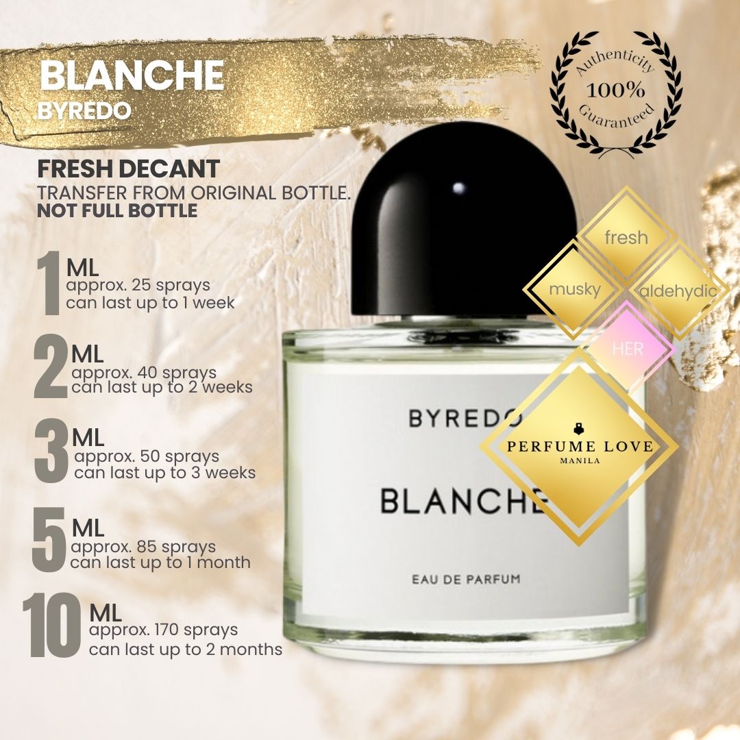 Byredo Blanche 100 ml outlet bottle