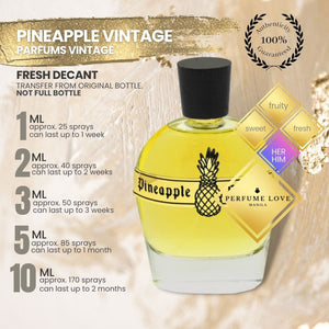 PERFUME DECANT Emperor Gallerius Pineapple Vintage sweet, fruity and fresh