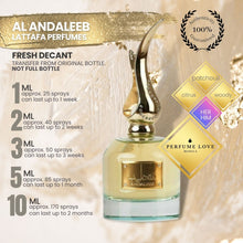Load image into Gallery viewer, DECANT Lattafa Al Andaleeb citrus, patchouli, woody notes