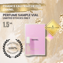 Load image into Gallery viewer, PERFUME SAMPLE VIAL 1.5ml Chanel Eau Fraiche EDT