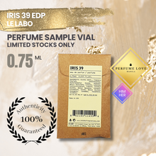 Load image into Gallery viewer, SAMPLE VIAL 0.75ml Le Labo Iris 39 EDP