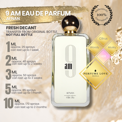 PERFUME DECANT Afnan 9am Eau de Parfum