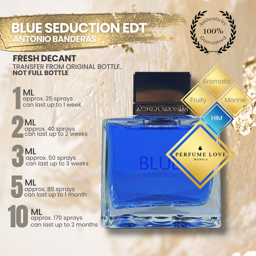 PERFUME DECANT Antonio Banderas Blue Seduction Eau de Toilette