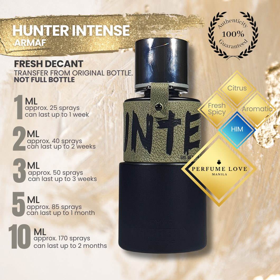 PERFUME DECANT Armaf Hunter Intense