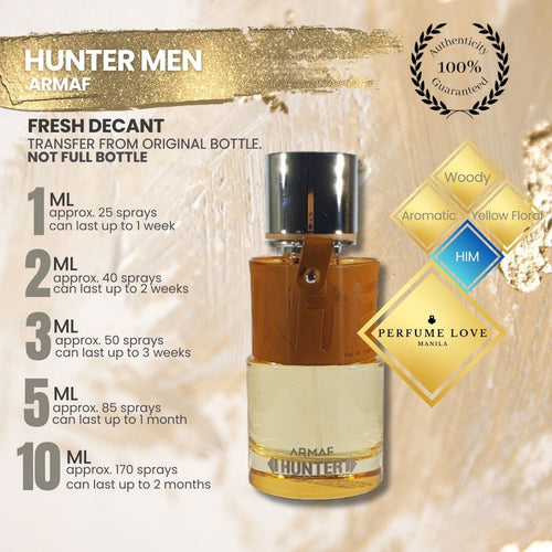 PERFUME DECANT Armaf Hunter (Lacoste Blanc Dupe)