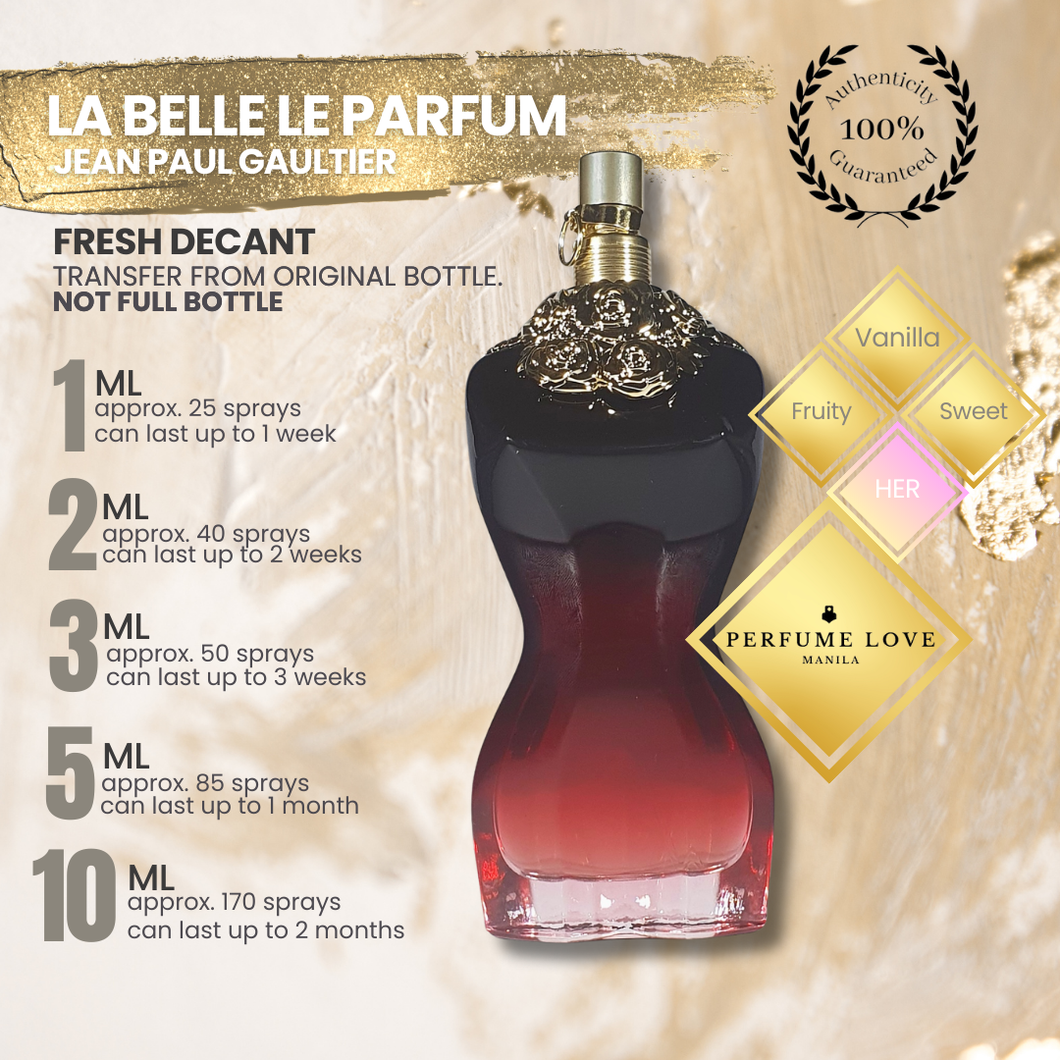 PERFUME DECANT Jean Paul Gaultier La Belle Le Parfum