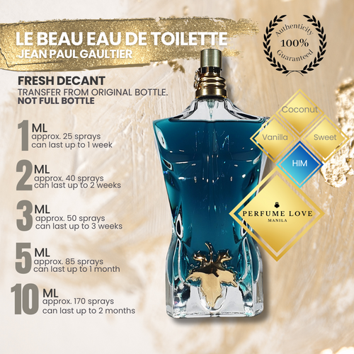 PERFUME DECANT Jean Paul Gaultier Le Beau Eau de Toilette