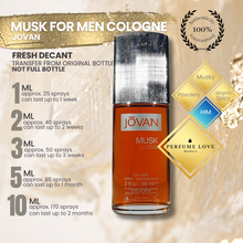 Load image into Gallery viewer, PERFUME DECANT Jovan Musk for Men Cologne