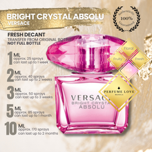 Load image into Gallery viewer, PERFUME DECANT Versace Bright Crystal Absolu