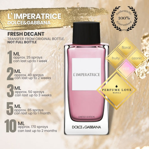 PERFUME DECANT Dolce & Gabbana L' Imperatrice Eau de Toilette