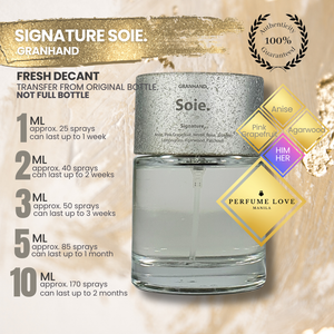 PERFUME DECANT Granhand Signature Soie