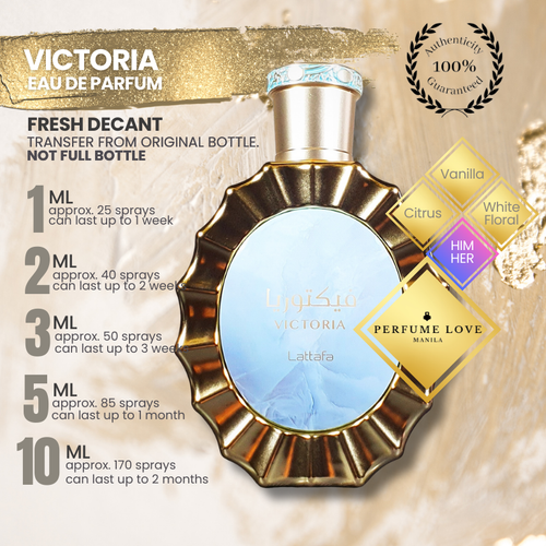 PERFUME DECANT Lattafa Victoria Eau de Parfum