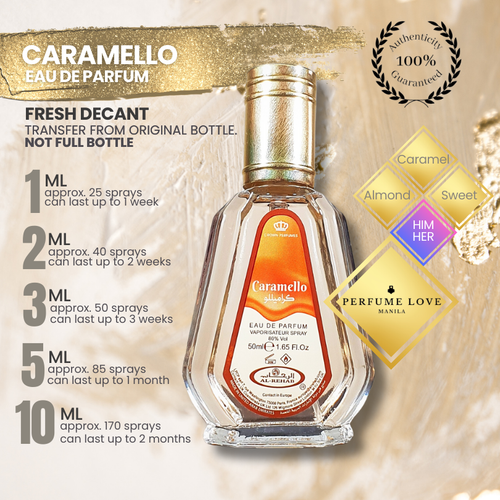 PERFUME DECANT Al Rehab Caramello Eau de Parfum