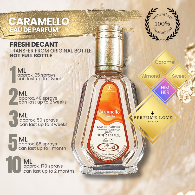 PERFUME DECANT Al Rehab Caramello Eau de Parfum