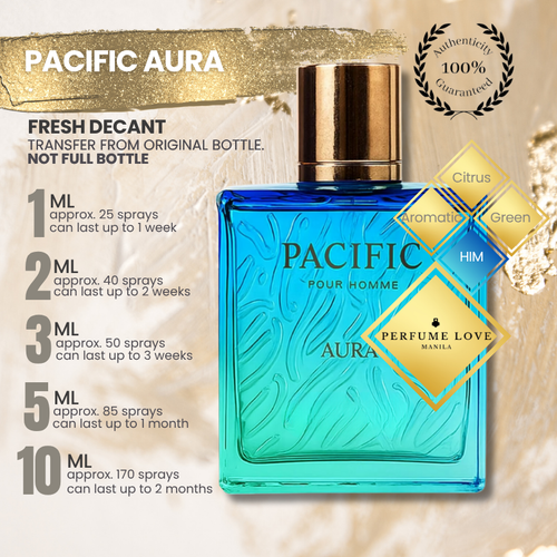 PERFUME DECANT Rayhaan Pacific Aura Pour Homme