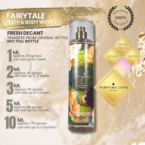 PERFUME DECANT Bath & Body Works Fairytale