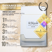 Load image into Gallery viewer, PERFUME DECANT Khadlaj Shiyaaka Snow Eau de Parfum