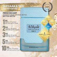 Load image into Gallery viewer, PERFUME DECANT Khadlaj Shiyaaka Sky Eau de Parfum