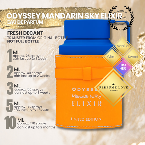 PERFUME DECANT Armaf Odyssey Mandarin Sky Eau de Parfum