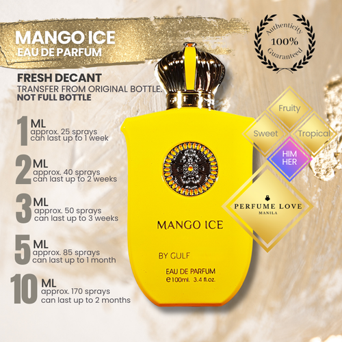 PERFUME DECANT Gulf Orchid Mango Ice Eau de Parfum
