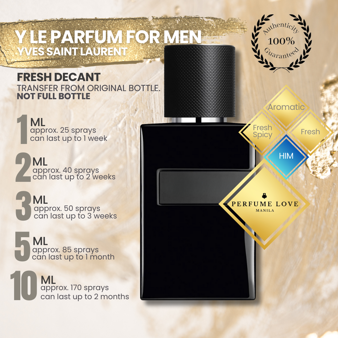 PERFUME DECANT Yves Saint Laurent Y Le Parfum for Men – Perfume