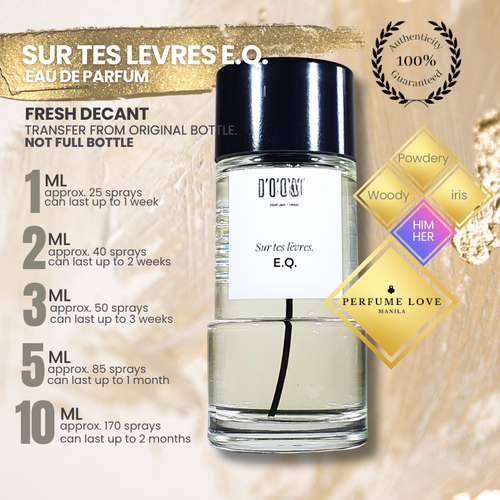 PERFUME DECANT D'Orsay Sur Tes Levres EQ Eau de Parfum
