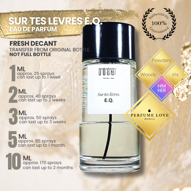 PERFUME DECANT D'Orsay Sur Tes Levres EQ Eau de Parfum