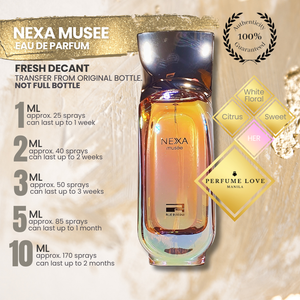 PERFUME DECANT Rue Broca Nexa Musee Eau de Parfum