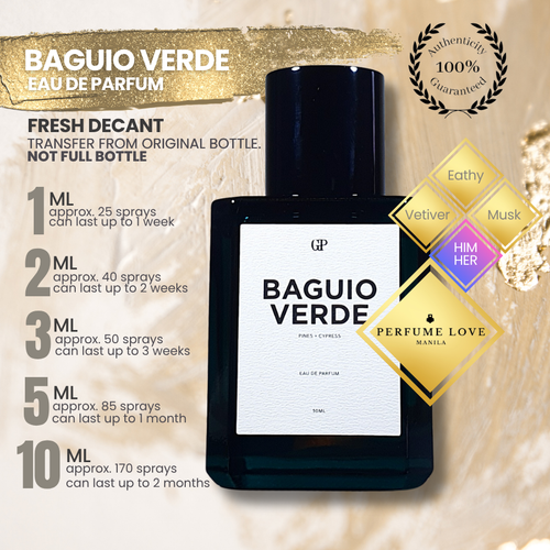 PERFUME DECANT Greg Parilla Baguio Verde Eau de Parfum