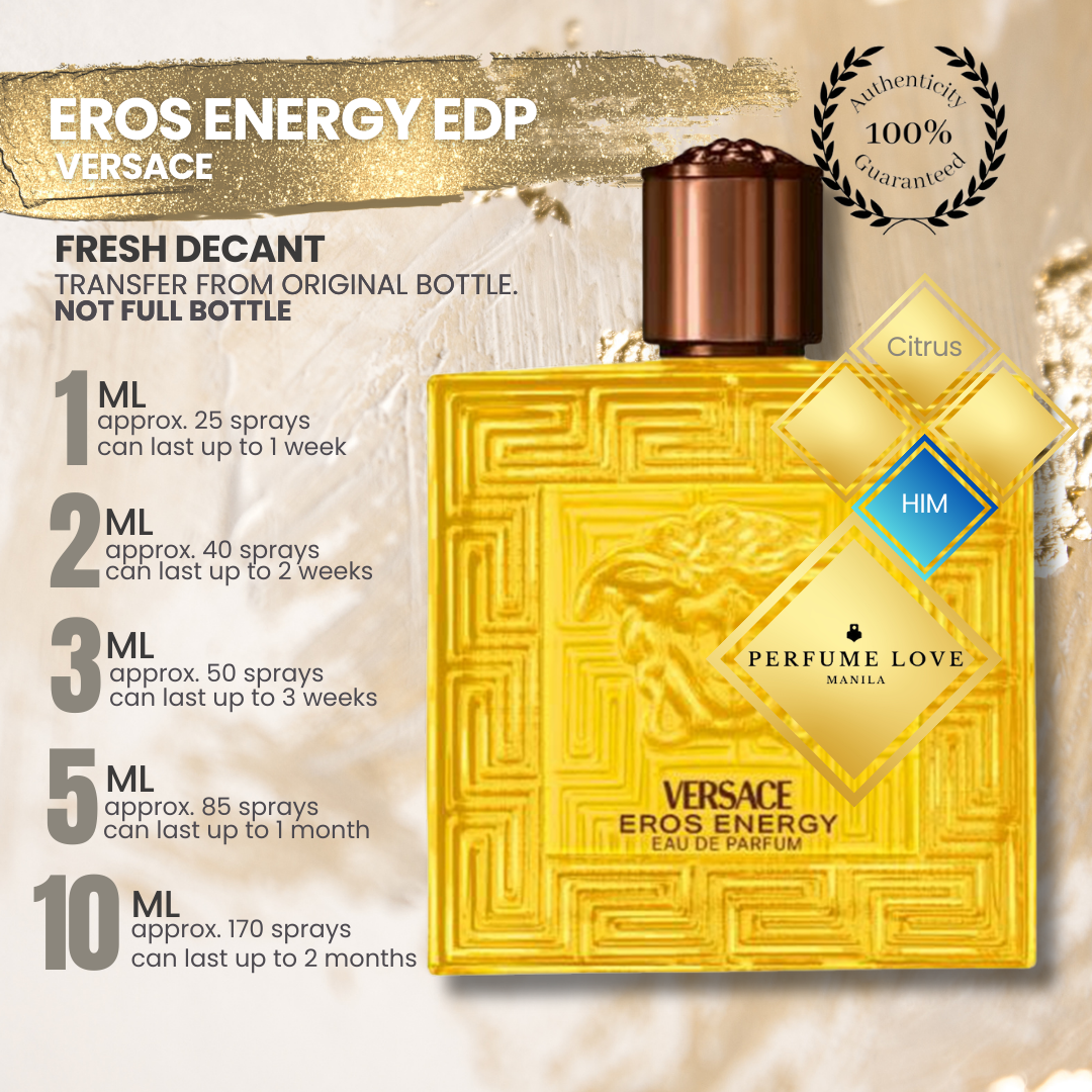 PERFUME DECANT Versace Eros Energy Eau de Parfum