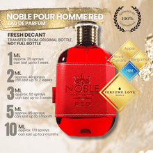 Load image into Gallery viewer, PERFUME DECANT Fragrance World Noble Pour Homme Red Eau de Parfum