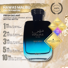 Load image into Gallery viewer, PERFUME DECANT Rasasi Hawas for Him Malibu Eau de Parfum