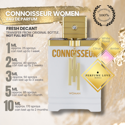PERFUME DECANT Armaf Connoisseur Woman Eau de Parfum