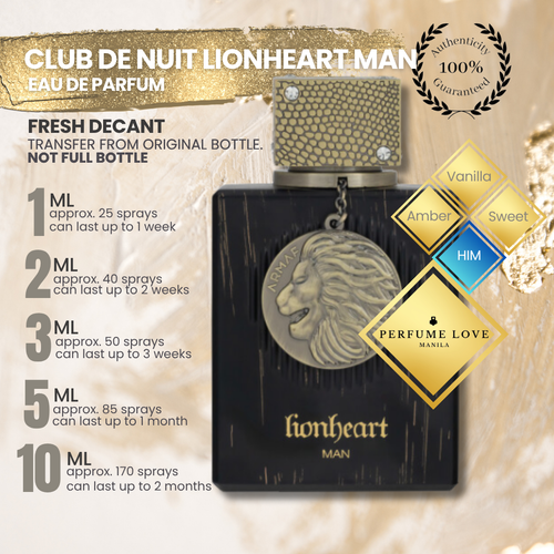 PERFUME DECANT Armaf Club de Nuit Lionheart Man Eau de Parfum