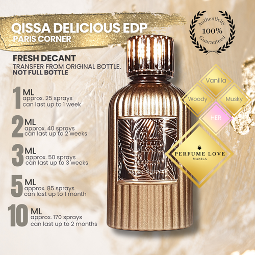 PERFUME DECANT Paris Corner Qissa Delicious Eau de Parfum