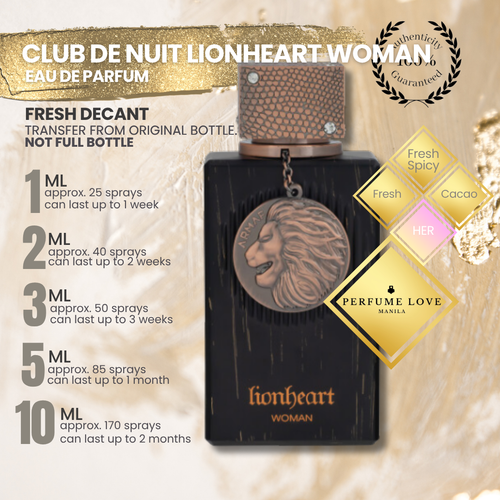 PERFUME DECANT Armaf Club de Nuit Lionheart Woman Eau de Parfum