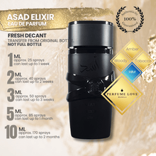 Load image into Gallery viewer, PERFUME DECANT Lattafa Asad Elixir Eau de Parfum
